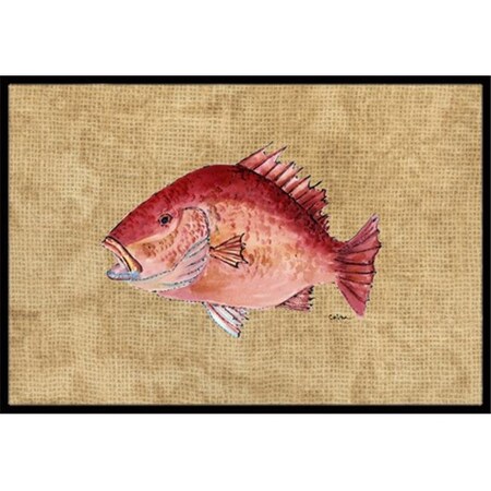 Carolines Treasures Carolines Treasures 8812MAT 18 x 27 In. Strawberry Snapper Indoor or Outdoor Mat 8812MAT